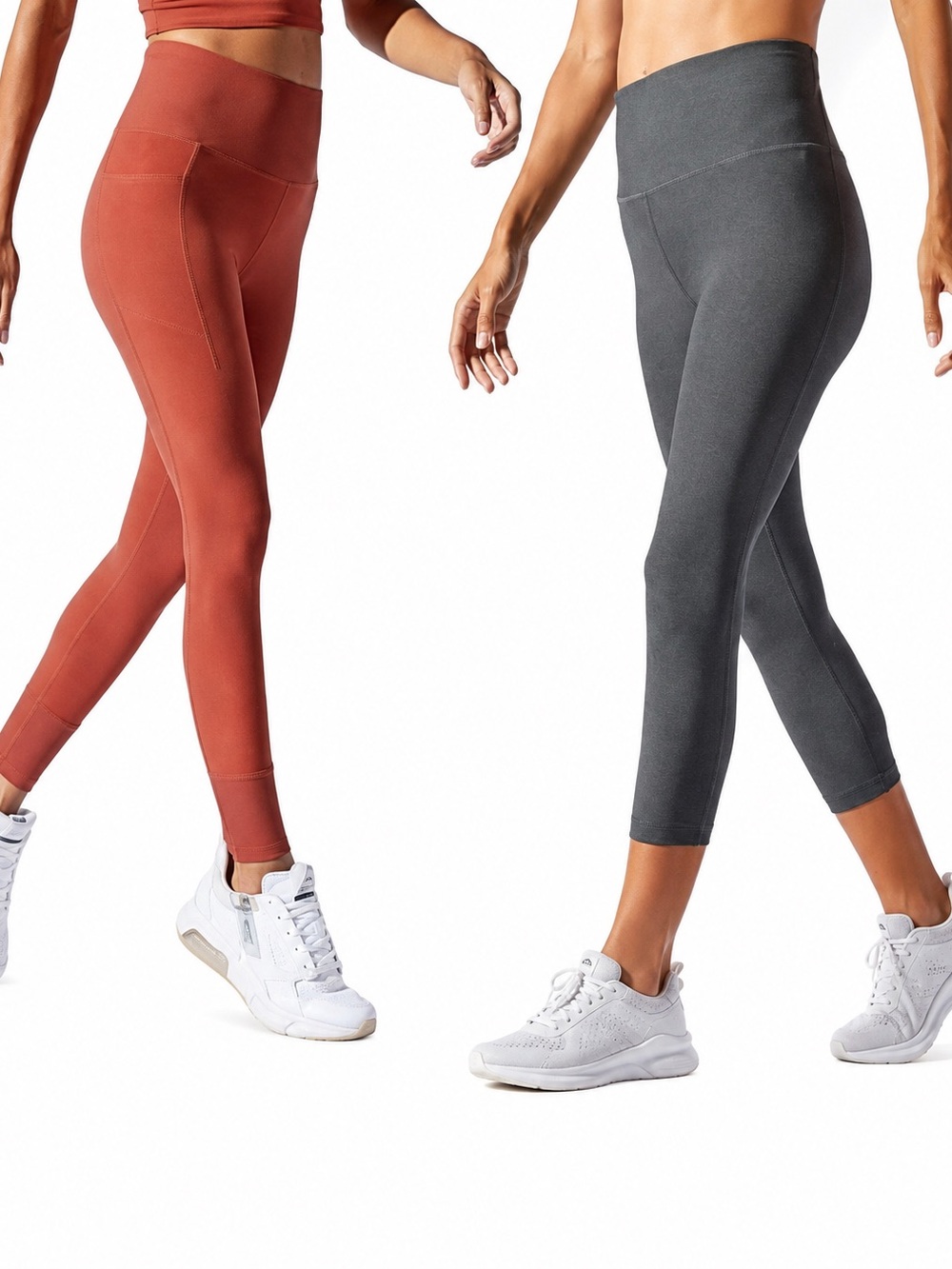 MPG Sport High Waist Leggings Bundle NWT S | 7/8 Marsala & Capri Dashing Purple